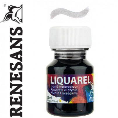 Renesans жидкая акварель LIQUAREL,30 МЛ, №189 СЕРЫЙ