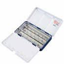 Металлический пенал для акварельных красок в кюветах на 12 шт., ROSA Gallery