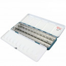 Металлический пенал для акварельных красок в кюветах на 21 шт., Бирюзовый ROSA Gallery