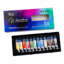 Набір акварельних фарб 12 кольорів в тубах, картон, ROSA Gallery