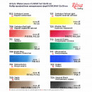 Набір акварельних фарб 12 кольорів в тубах, картон, ROSA Gallery