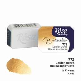 Акварельная краска ROSA Gallery №772 Охра золотистая, 2,5 мл Акварельная краска ROSA Gallery №772 Охра золотистая, 2,5 мл