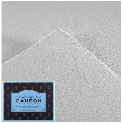 Бумага для акварели Canson Heritage, грубое зерно, 640 гр, 56х76 см
