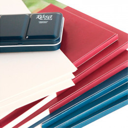 Акварельний папір в папці "Пейзаж" ROSA Studio, 20 аркушів 200 г/м2, дрібне зерно, А3 (29,7*42см)