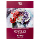 Акварельний папір 10 аркушів А3 (29,7х42см) 200 г/м2, дрібне зерно, в папці, "Натюрморт" ROSA Studio