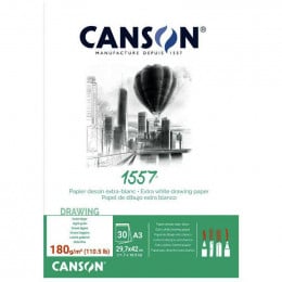 Альбом (блок) бумаги для набросков Canson 1557 Dessin А3 29,7х42 см, 180 г/м2, 30 листов