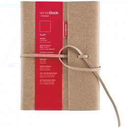 Скетчбук зі змінним блоком Transotype Sense Book Flap + Refill чисті аркуші, 80 г/м2 14х21 см, 135 аркушів