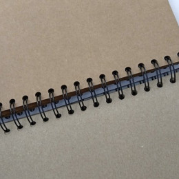 Альбом (блок) паперу для рисунку на спіралі Квадрат Art Planet, папір крафт, 225 г/м2, 50 аркушів, 21*21 см