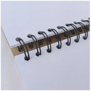 Альбом (блок) паперу для рисунку на спіралі Квадрат Art Planet, папір білий, 250 г/м2, 50 аркушів, 21*21 см