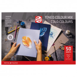 Альбом (склейка) для графіки Talens, холодні відтінки, А4,180 г/м2, 50 аркушів, RoyalTalens