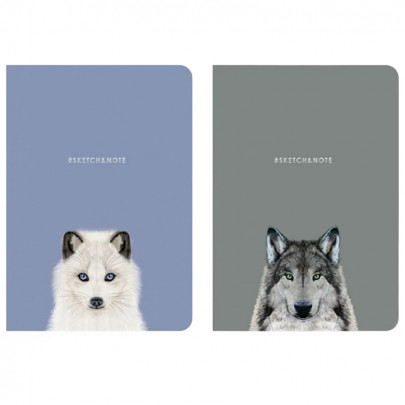 Блокнот Школярик серія №373, 64 аркуші кремового кольору без лініювання 120 г/м2 А5 14.8*21 см