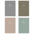 Блокнот Школярик серія №743, 80 аркушів кремового кольору в клітинку 70 г/м2 А5 14.8*21 см