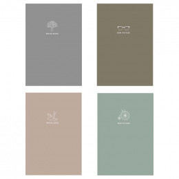 Блокнот Школярик серия №743, 80 листов кремового цвета в клетку 70 г/м2 А5 14.8*21 см