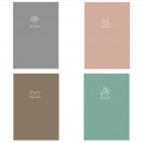 Блокнот Школярик серія №743, 80 аркушів кремового кольору в лінію 70 г/м2 А5 14.8*21 см