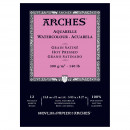 Альбом для акварели горячего прессования Arches Hot Pressed 300 гр, 12 листов