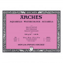 Альбом (блок) для акварели, горячий пресс, Arches Hot Pressed, 20 листов 300 г/м2, 26x36 см