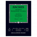 Альбом (блок) для акварели, холодный пресс, 12 листов 300 г/м2, 26x36 см, Arches Cold Pressed 