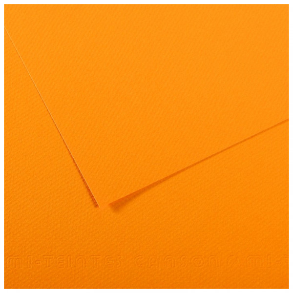 Папір для пастелі Canson Mi-Teintes, №553 Кадмій темно-жовтий (Cadmium yellow deep), 160 г/м2, 50x65 см