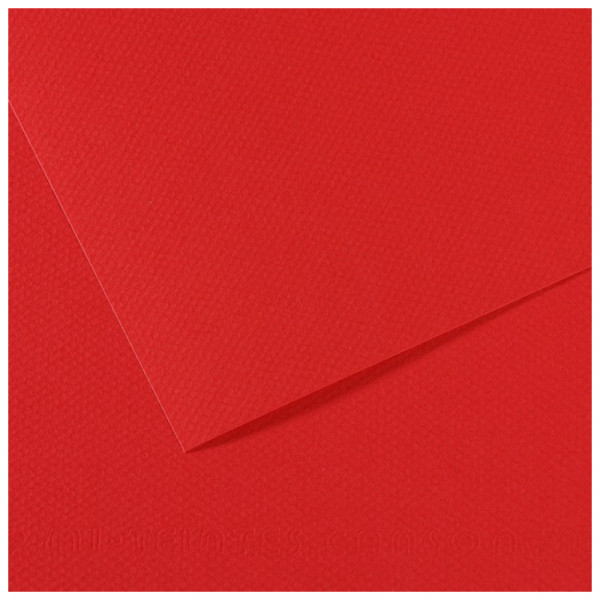 Папір для пастелі Canson Mi-Teintes, №506 Яскраво-червоний (Poppy red), 160 г/м2, 50x65 см