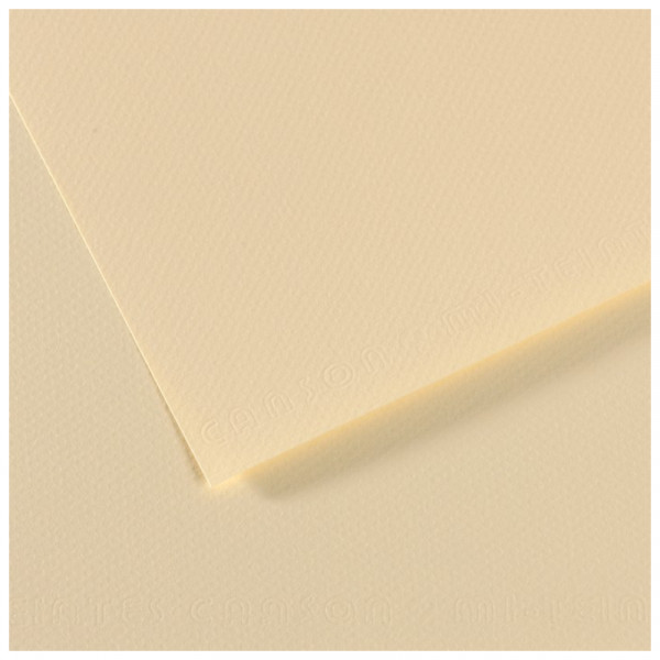 Папір для пастелі Canson Mi-Teintes, №101 Пастельно-жовтий (Pale yellow), 160 г/м2, 50x65 см