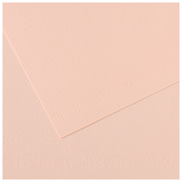 Папір для пастелі Canson Mi-Teintes, №103 Пастельно-рожевий (Dawn pink), 160 г/м2, 50x65 см