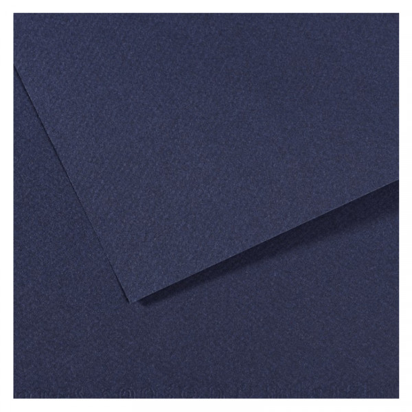 Папір для пастелі Canson Mi-Teintes, №140 Індіго (Indigo blue), 160 г/м2, A4 (21x29.7 см)