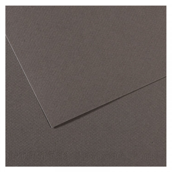 Папір для пастелі Canson Mi-Teintes, №345 Темно-сірий (Dark gray), 160 г/м2, A4 (21x29.7 см)
