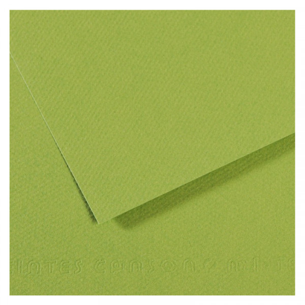 Папір для пастелі Canson Mi-Teintes, №475 Яблучно-зелений (Apple green), 160 г/м2, A4 (21x29.7 см)