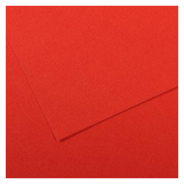 Папір для пастелі Canson Mi-Teintes, №506 Яскраво-червоний (Poppy red), 160 г/м2, A4 (21x29.7 см)