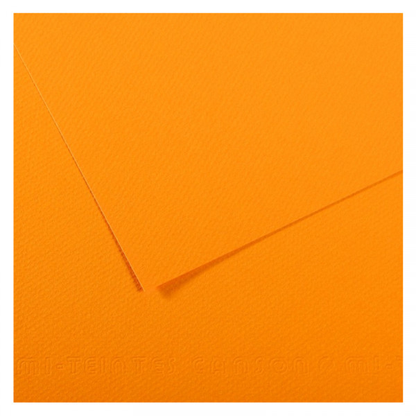 Папір для пастелі Canson Mi-Teintes, №553 Кадмій темно-жовтий (Cadmium yellow deep), 160 г/м2, A4 (21x29.7 см)