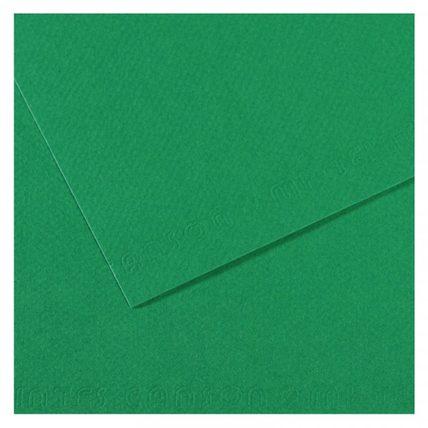 Папір для пастелі Canson Mi-Teintes, №575 Зелений (Viridian), 160 г/м2, A4 (21x29.7 см)