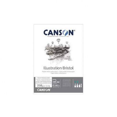 Альбом для эскизов 29,7х42 см - А3 (20) 250 г, Canson Illustration Bristol Extra-smooth