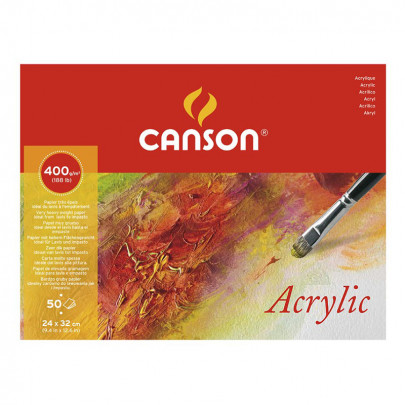 Блок бумаги для акрила Acrylic 400г/кв.м, 10 листов