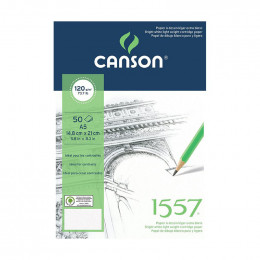 Альбом (блок) паперу для нарисів Canson 1557 Croquis А5 14,8*21 см, 120 г/м2, 50 аркушів
