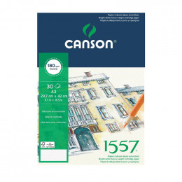 Альбом (блок) паперу для нарисів Canson 1557 Dessin А3 29,7*42 см, 180 г/м2, 30 аркушів