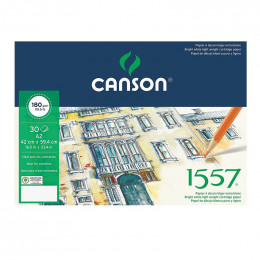 Альбом (блок) паперу для нарисів Canson 1557 Dessin А2 42*59,4 см, 180 г/м2, 30 аркушів