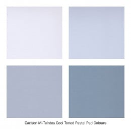 Альбом (блок) паперу для пастелі Canson XL Mi-Teintes, Cool tones, 24*32 см, 160 г/м2, 20 аркушів