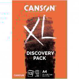 Альбом (блок) паперу для ескізів Canson Discovery Pack Dessin & Croquis, A4, 12 аркушів