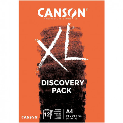 Альбом (блок) паперу для ескізів Canson Discovery Pack Dessin & Croquis, A4, 12 аркушів