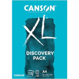 Альбом (блок) бумаги для акварели Canson XL Discovery Pack Aquarelle & Mixed Media, A4, 12 листов