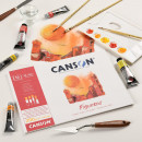 Альбом (склейка) для акрилу та олії Canson Figueras, Linen canvas grain 290г/м2, 21x29,7 см (10 аркушів) 