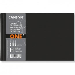 Альбом (блок) паперу для ескізів Canson One Landscape, Light grain, A5 (21,6*14 см), 100 г/м2, 98 аркушів
