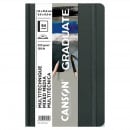 Скетчбук Canson тверда обкладинка 64 сторінки, сірі аркуші 14,8*21 см., 220 г/м2, Graduate Books Mixed Media