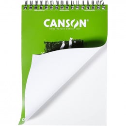 Альбом (блок) бумаги для очерков на спирале Canson XL Dessin Light grain А4 21*29,7 см, 160 г/м2, 50 листов