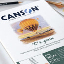 Альбом (склейка) для ескізів Canson “C” à grain, А4, 30 аркушів, 180 г/м2