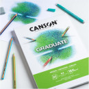 Альбом (склейка) для графіки і рисунку Canson Graduate Dessin Light grain 160 г/м2, 21x219,7 см - A4 (30 аркушів)