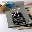 Альбом (блок) паперу для ескізів на спіралі Canson XL Sand Grain, Grey А4 21*29,7 см, 160 г/м2, 40 аркушів