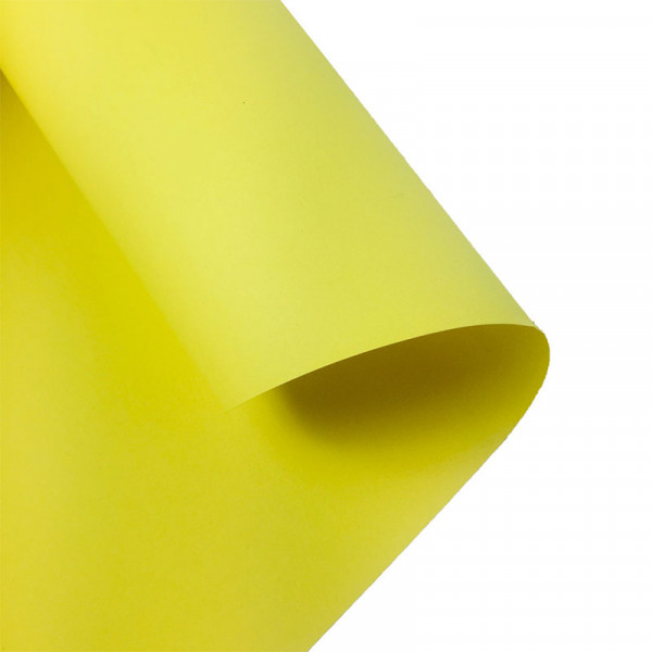 Картон Folia Photo Mounting Board, №12 Лимонно-жовтий (Lemon yellow) 50x70 см, 300 г/м2