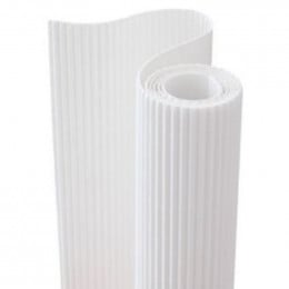 Картон гофрований №00 Білий 50*70 см, Folia