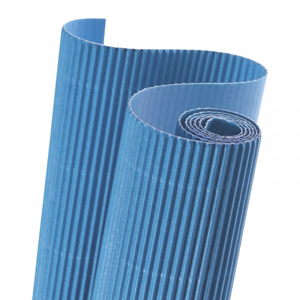 Картон гофрований №33 Блакитний 50*70 см, Folia